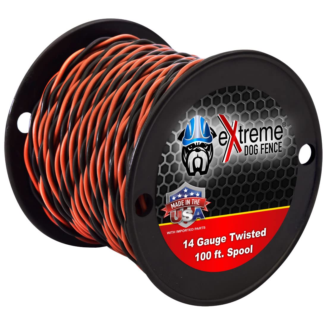 Extreme Dog Fence alambre girado 100 ft 14awg, permite cruces sin activar corrección.