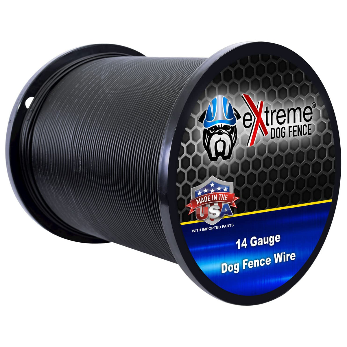 Cable Extreme Dog Fence de calibre 14 AWG, 250 pies para cercado eléctrico seguro.