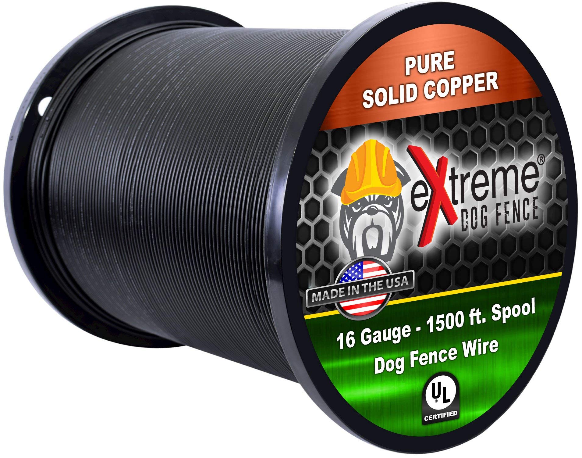 Extreme Dog Fence: rollo de cable 1500 pies para cercado duradero.