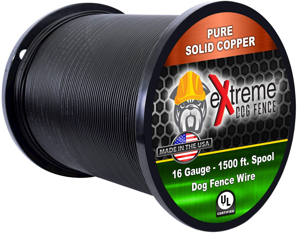 Extreme Dog Fence: rollo de cable 1500 pies para cercado duradero.