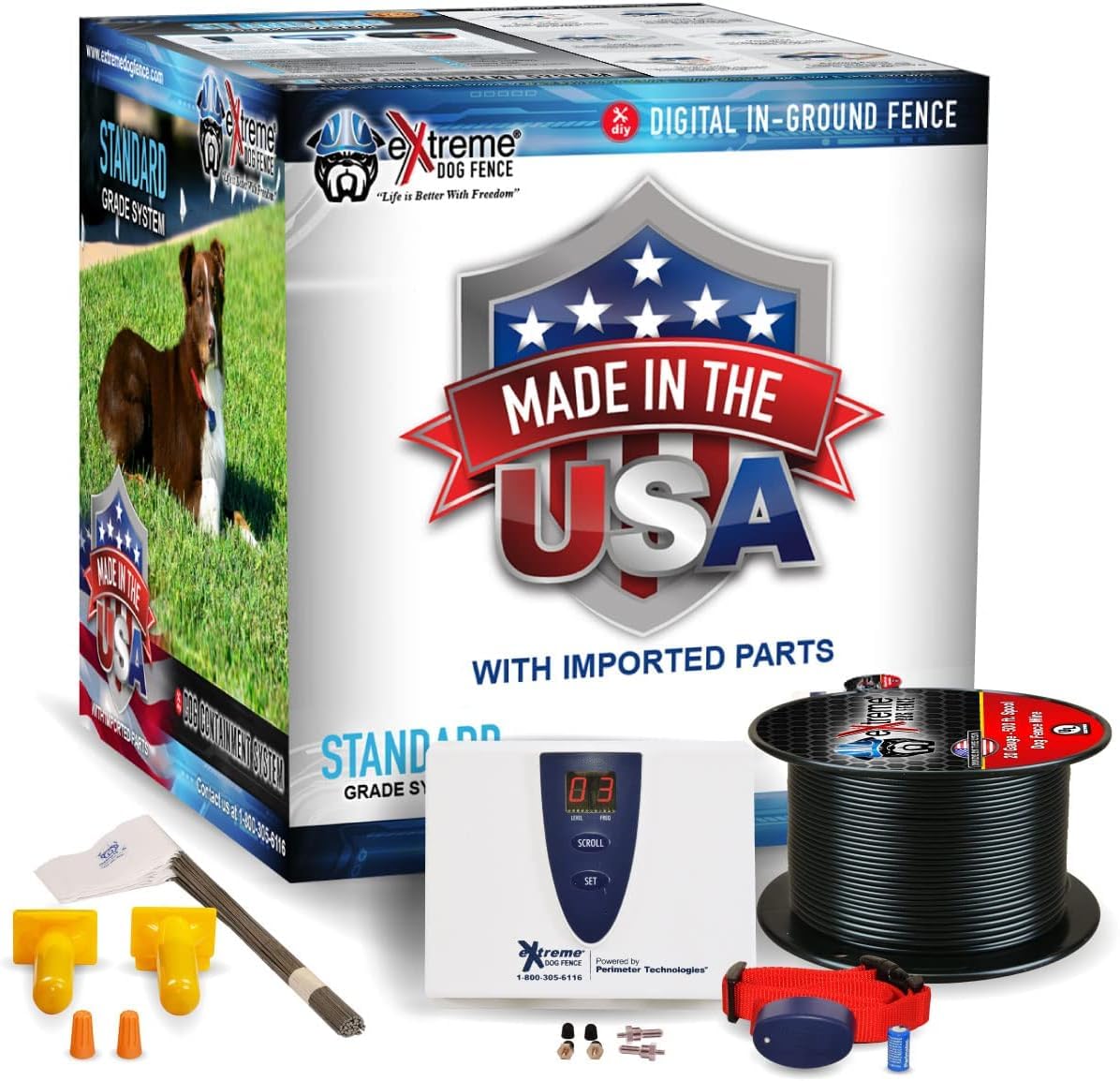 Extreme Dog Fence collar receptor impermeable para uso al aire libre.