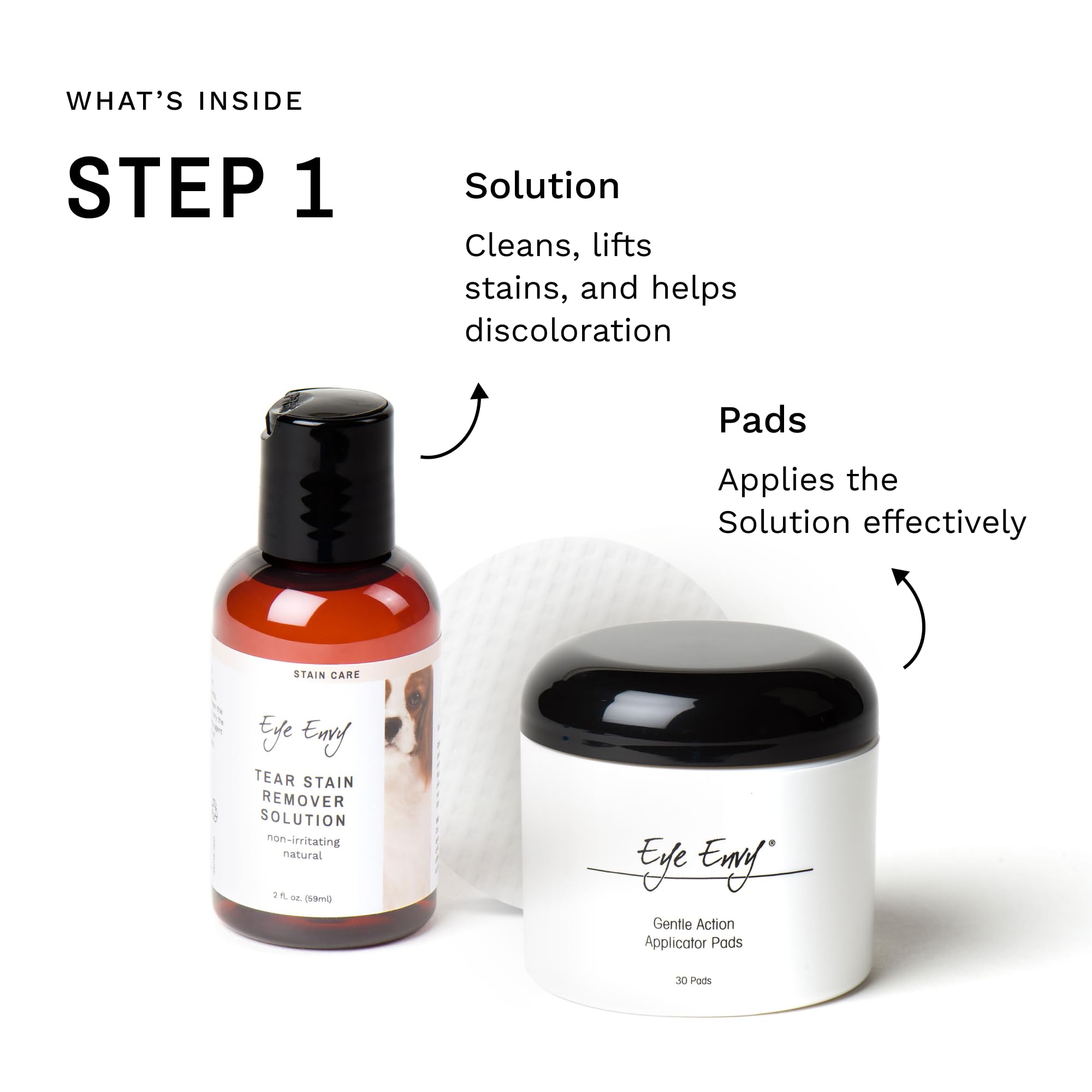 Polvo Eye Envy para absorber humedad alrededor de los ojos