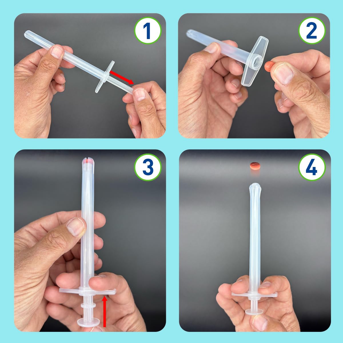 Apto para perros y gatos, compatible con diversas pastillas y cápsulas.
