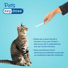 Diseño reutilizable de EZY DOSE para medicación diaria en mascotas.