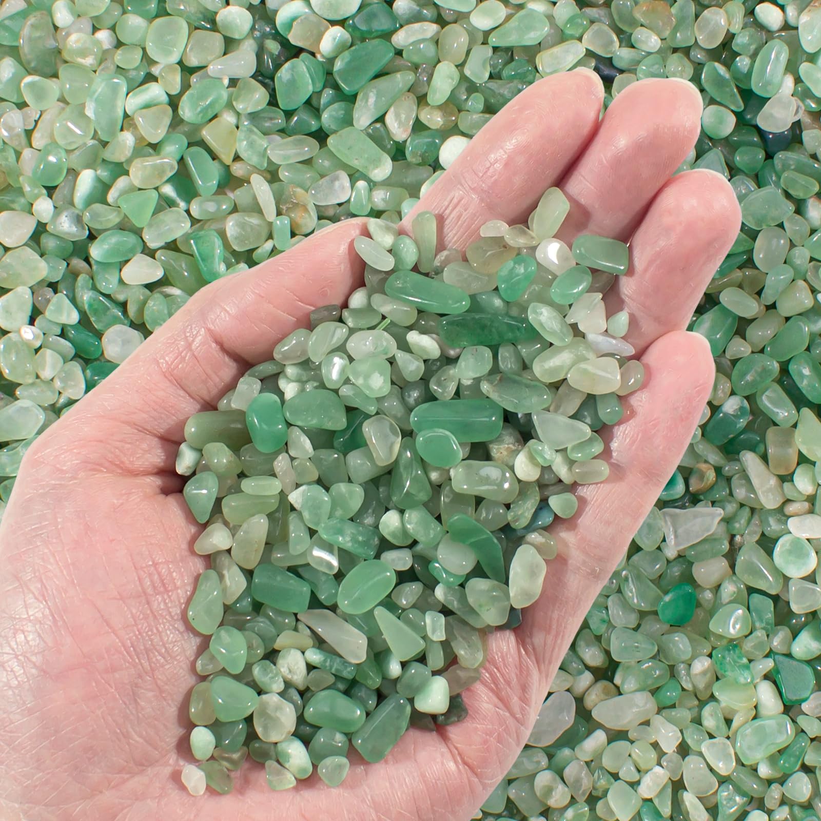 EZEELAI aventurina verde: trozos cristal para decoración duradera en el hogar