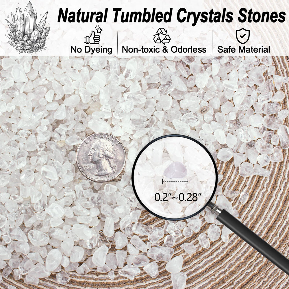 EZEELAI cristal claro pedacitos decorativos para acuario colores neutros que no se desvanecen