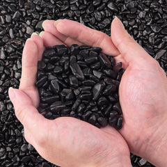 EZEELAI obsidiana negra para acuario, decoración duradera y natural.
