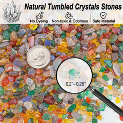 EZEELAI piedras cristal coloridas para vasos, brillo duradero y decorativo.