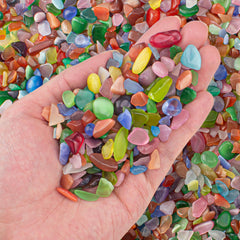 Piedras ojo de gato multicolor EZEELAI para acuario, color duradero.