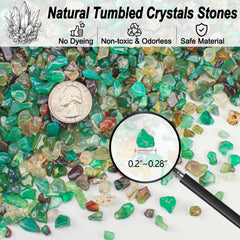 EZEELAI piedras de ágata verde irregulares para decoración de acuarios.
