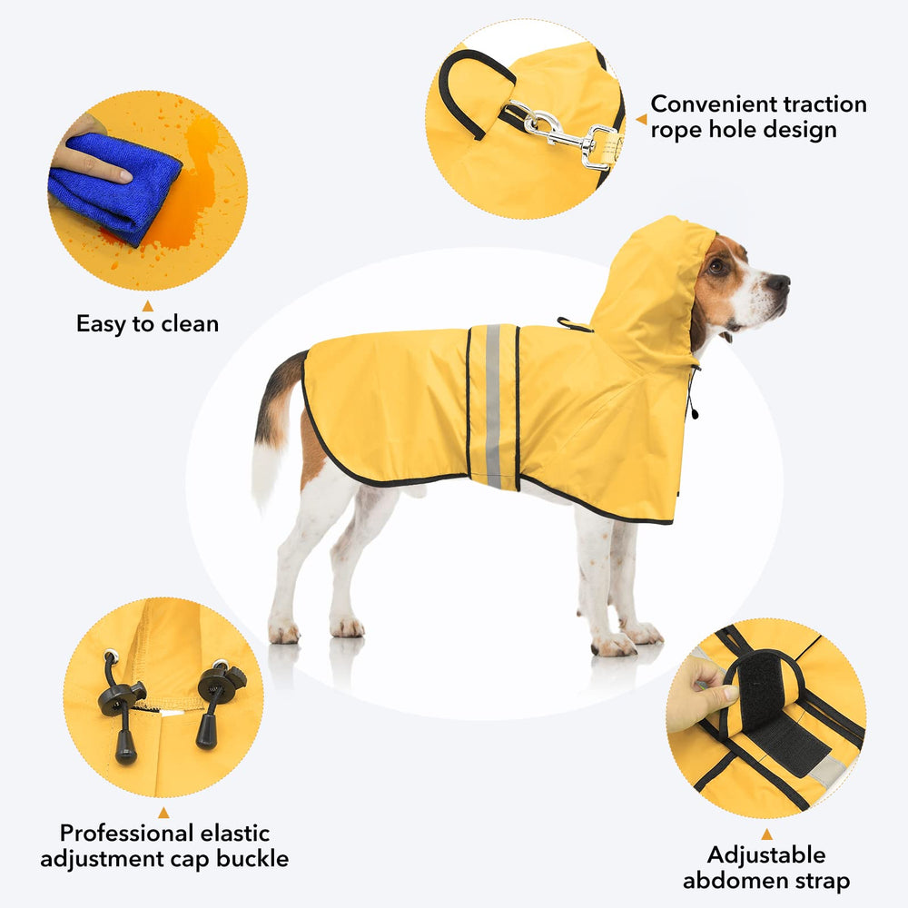 Ezierfy abrigo ligero para perro, perfecto para salidas bajo la lluvia.