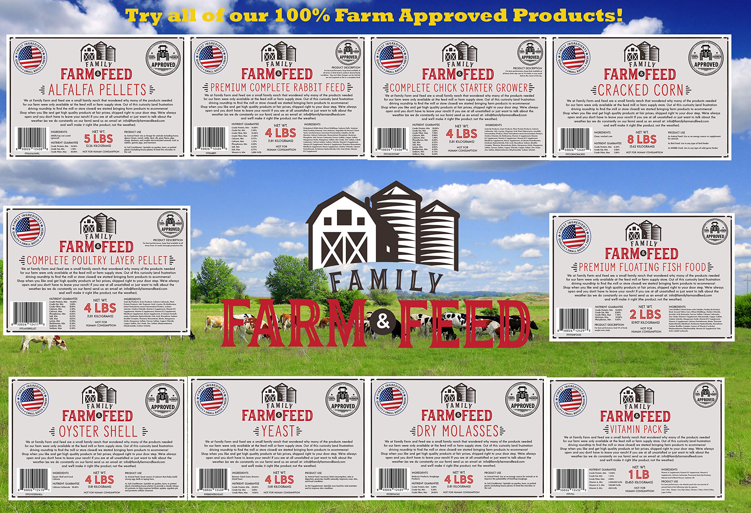 FAMILY FARM AND FEED levadura de cerveza apta para animales jóvenes y adultos