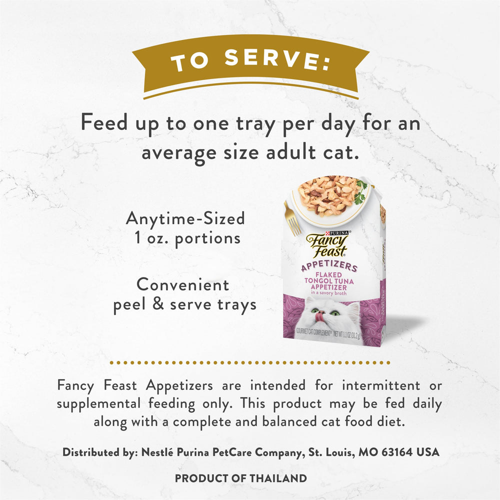 Fancy Feast Appetizers facile-a-servir, pratique pour petites dégustations quotidiennes.