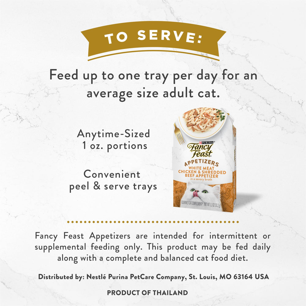 Purina Fancy Feast Appetizers features real ingredients with no fillers