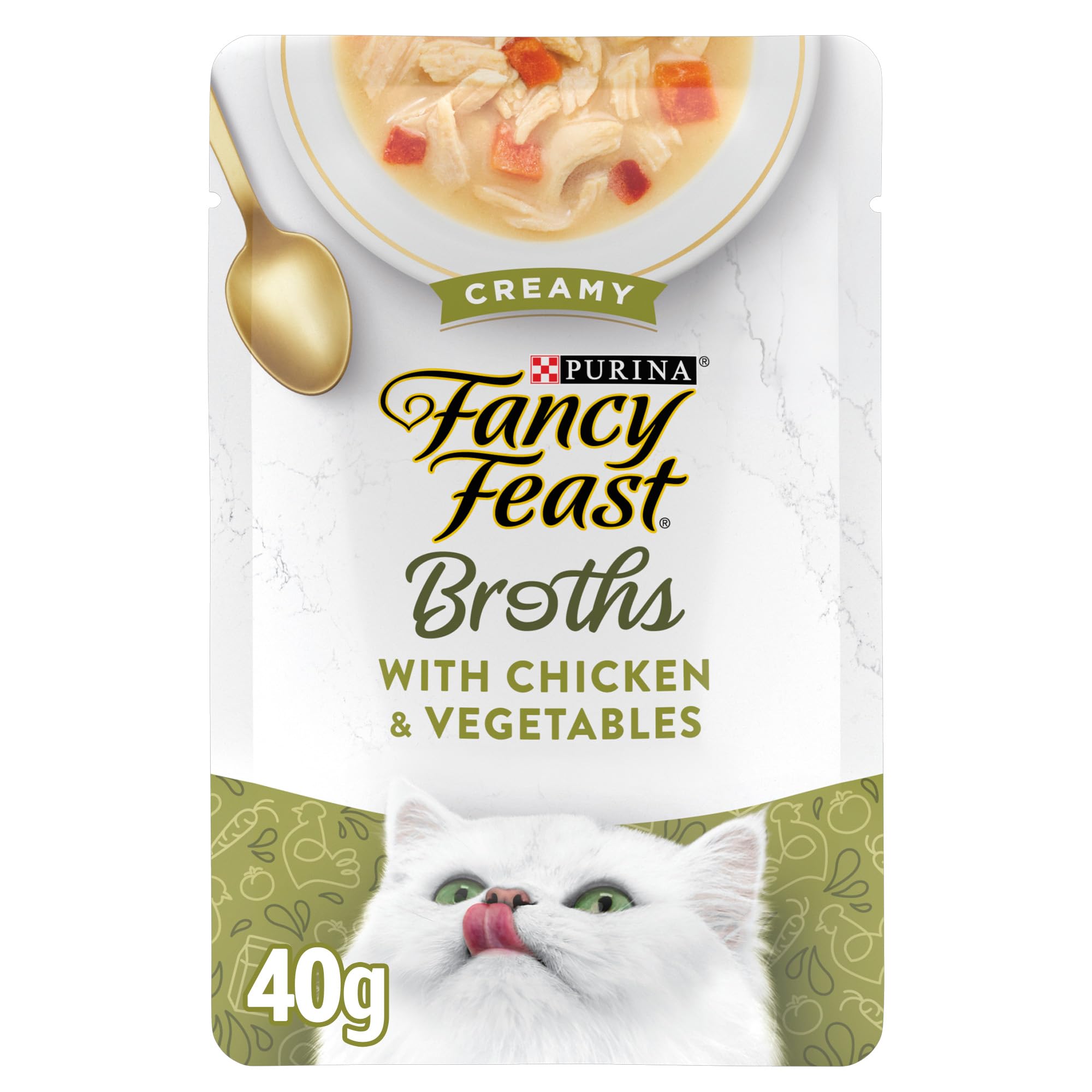 Fancy Feast Broths porcion-facil-vertido: sirve sin desorden para mayor comodidad.