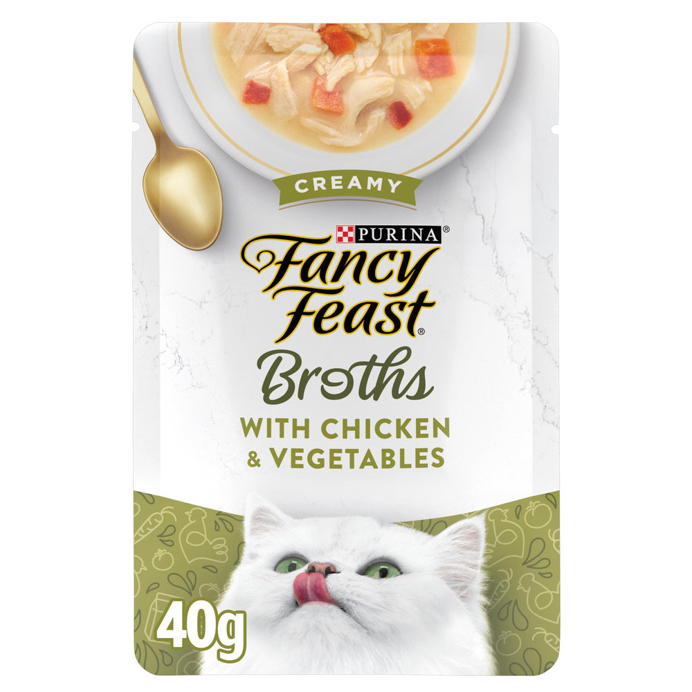 Fancy Feast Broths porcion-facil-vertido: sirve sin desorden para mayor comodidad.