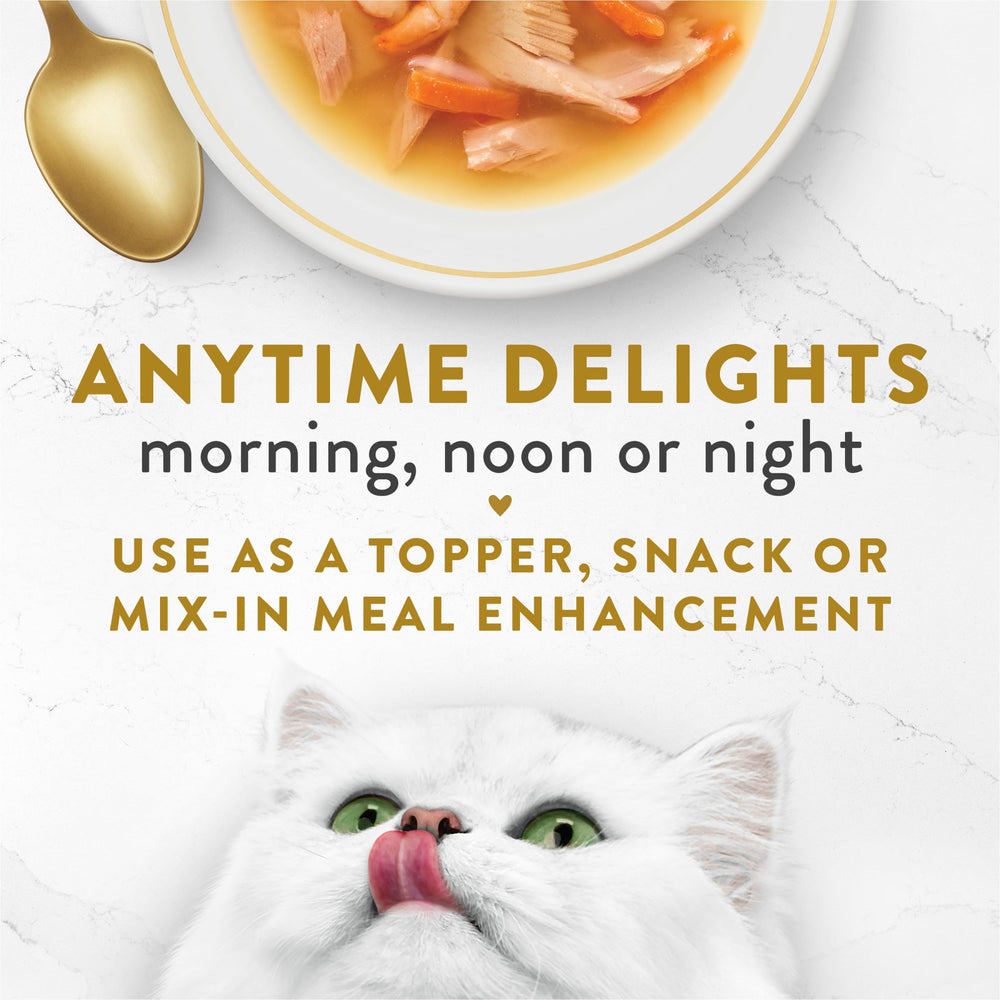 Fancy Feast Broths: porciones de tamaño perfecto para servir sin desorden