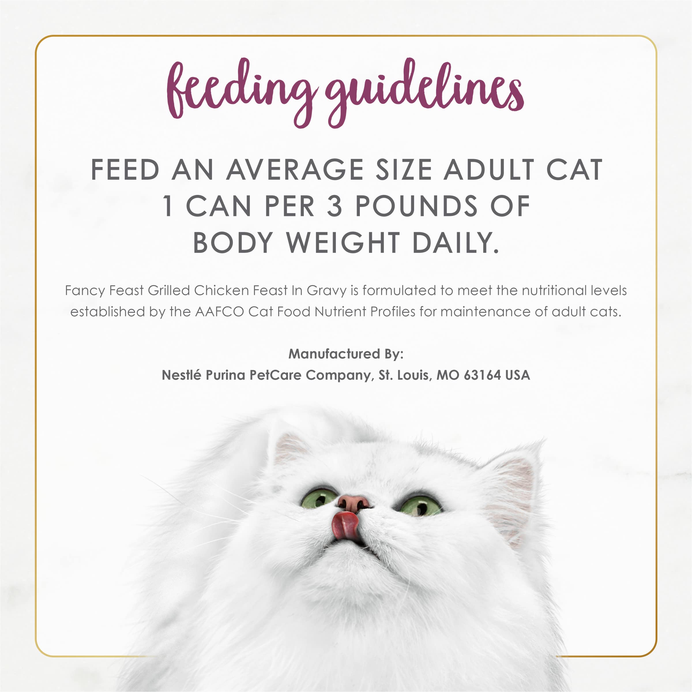 Purina Fancy Feast comida húmeda de textura suave para gatos adultos.