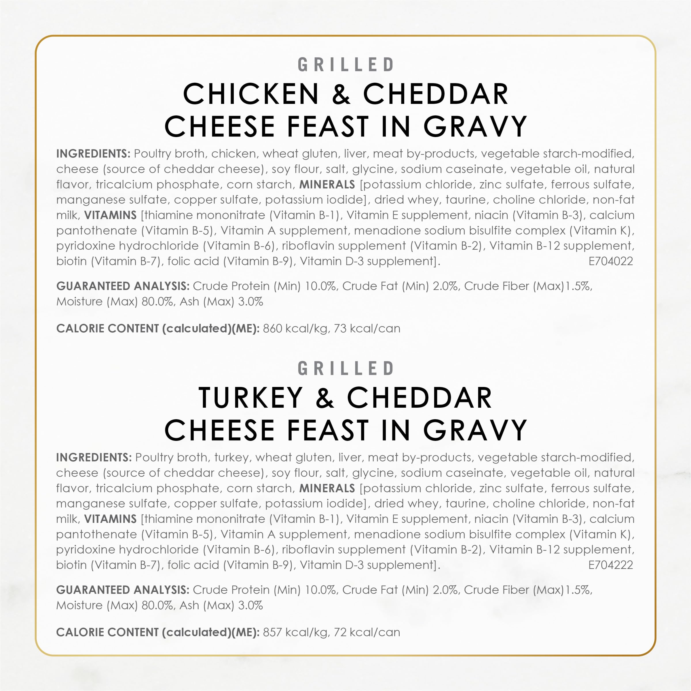 Fancy Feast Delights pescado blanco con cheddar en salsa espesa, textura suave