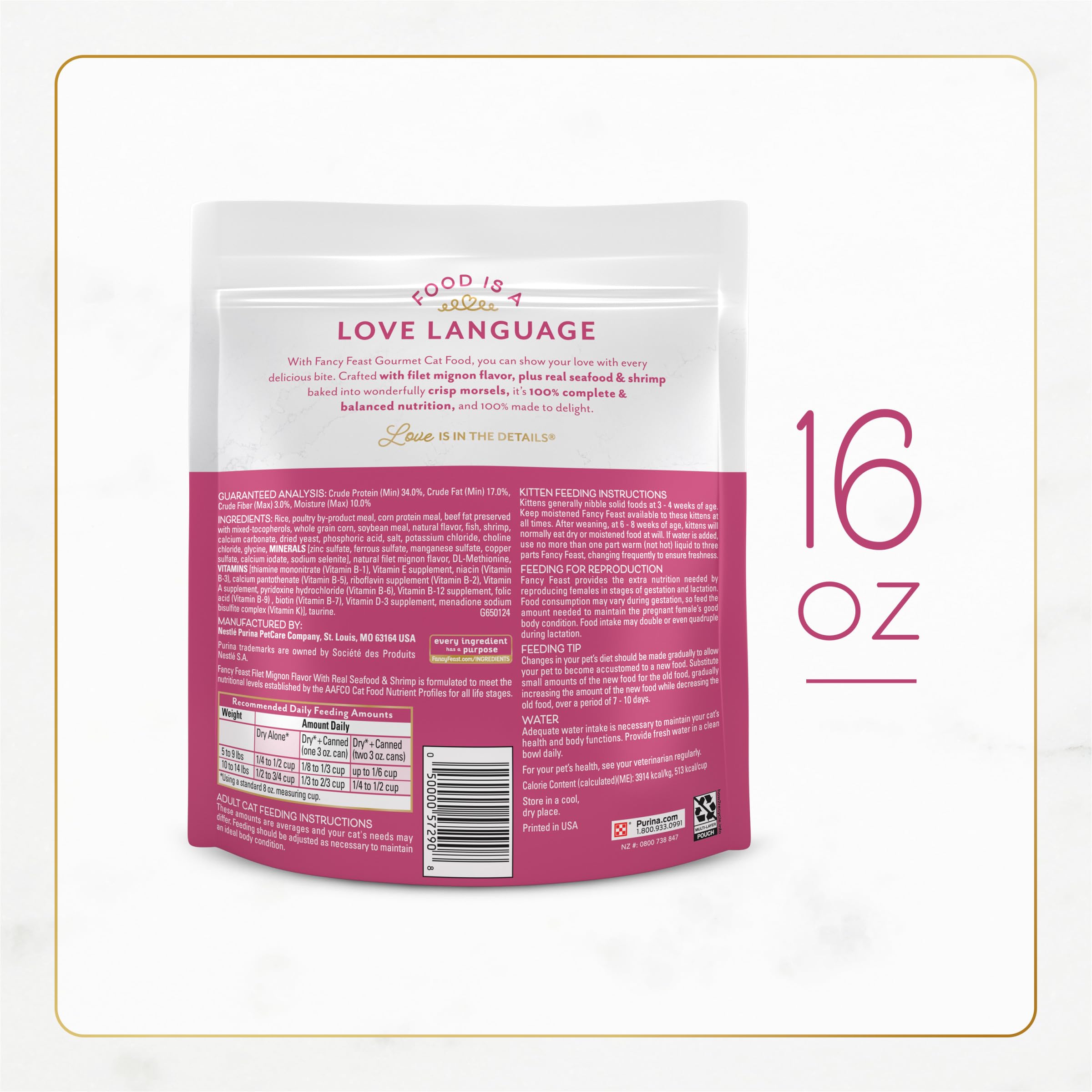 Bocados horneados con recubrimiento ligero de Fancy Feast Filet Mignon.