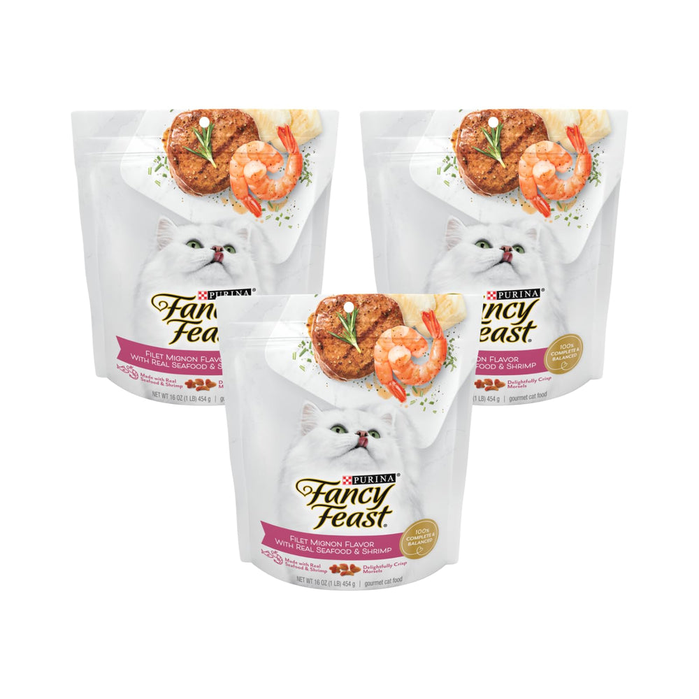 Fancy Feast Filet Mignon Frutos del Mar Seco: nutrición diaria para gatos.