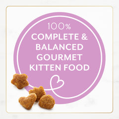 Toque de leche real que realza el sabor para gatitos.