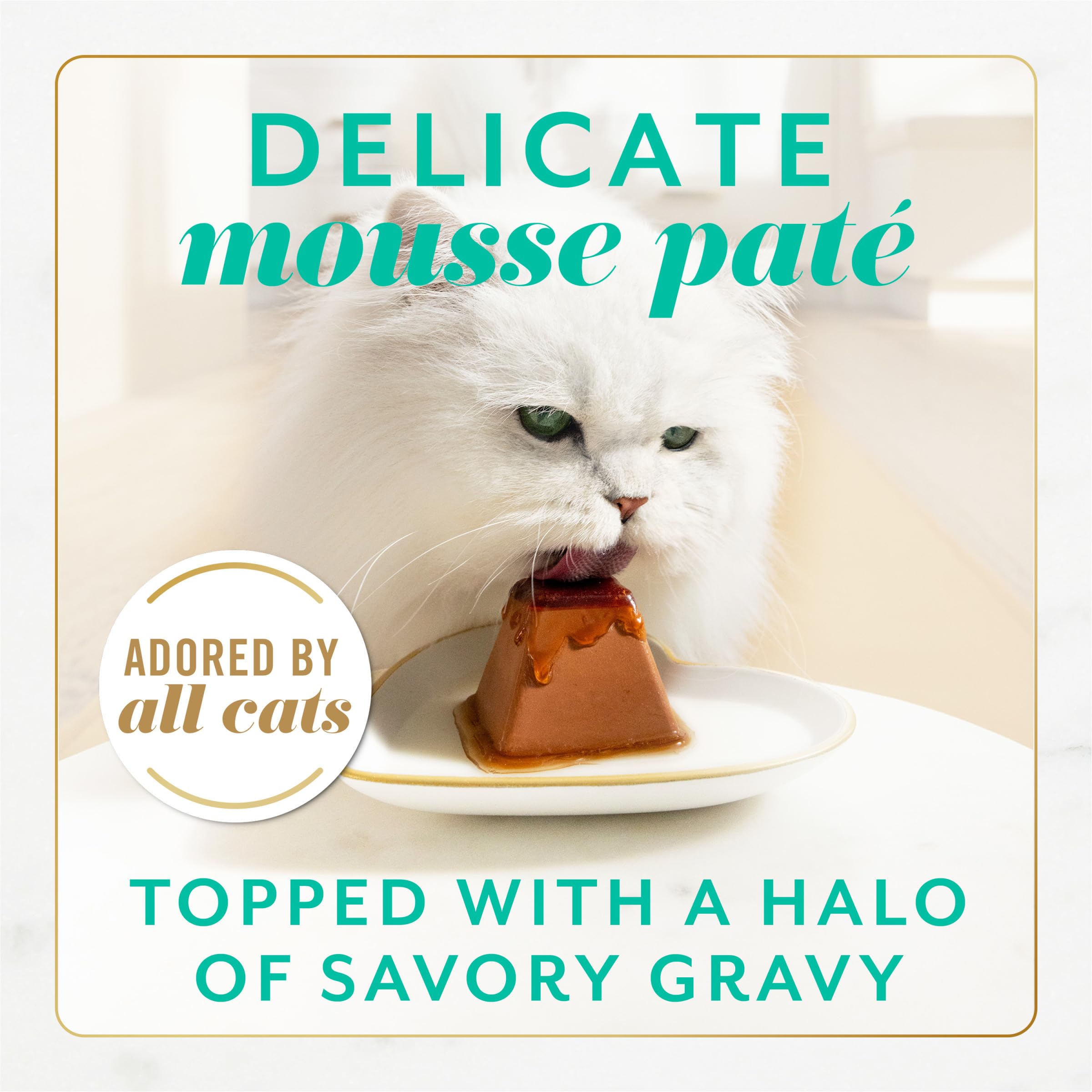 Fancy Feast Gems Mousse Forma Pirámide: presentación en pirámide para servir fácilmente