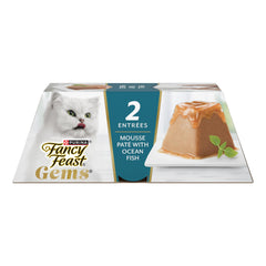 Fancy Feast Gems Pate Mousse con salsa de carne, textura suave para cada comida