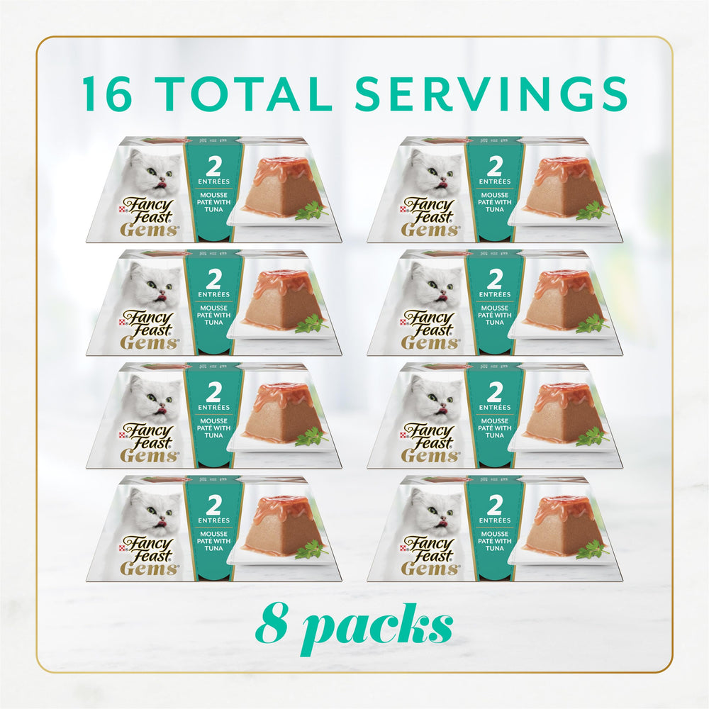 Fancy Feast Gems Pate Porciones Individuales: porciones individuales para servir rápidamente
