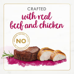 Fancy Feast Gourmet Naturals real chicken and beef chunks in gravy for adult cats