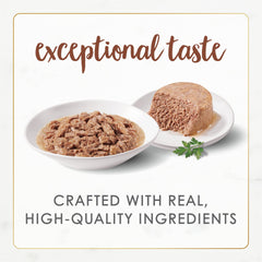Fancy Feast Gourmet Naturals: paté cremoso para gatos con textura agradable.
