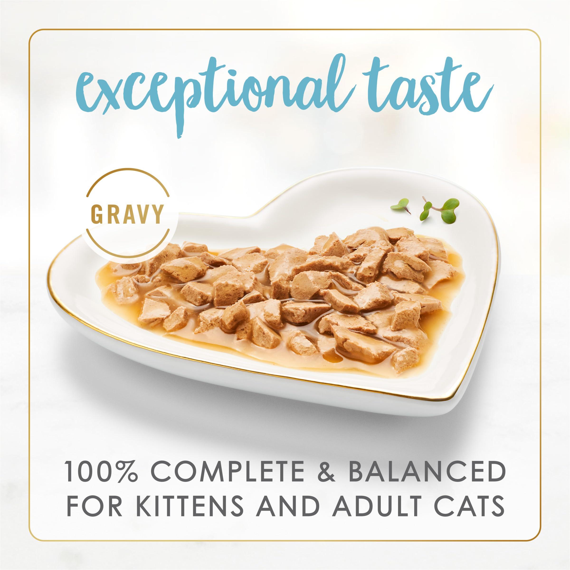 Purina Fancy Feast Gravy Lovers con salmón y lenguado en salsa espesa.