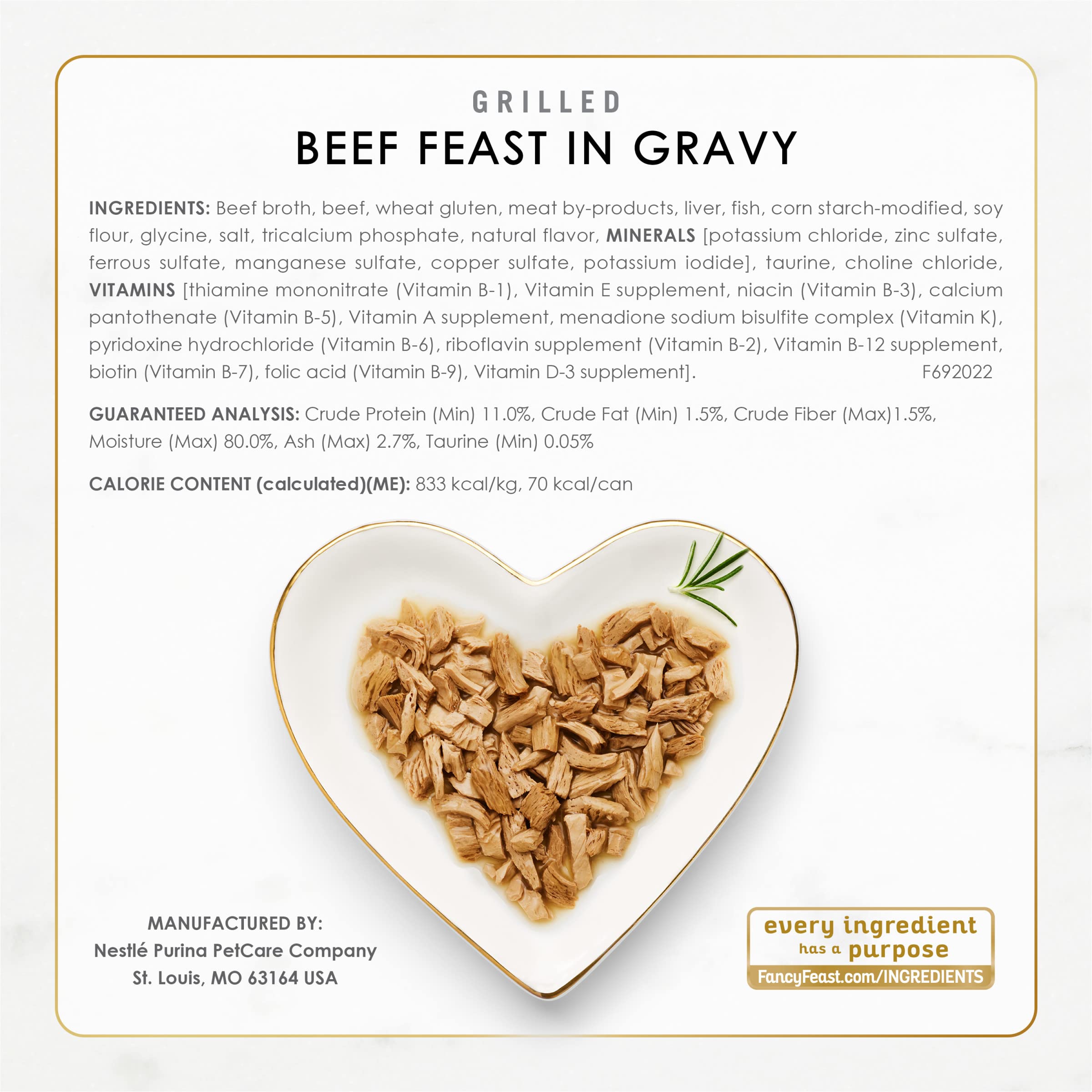 Fancy Feast Grilled variedades de sabores en lata, ideal para rotar menús.