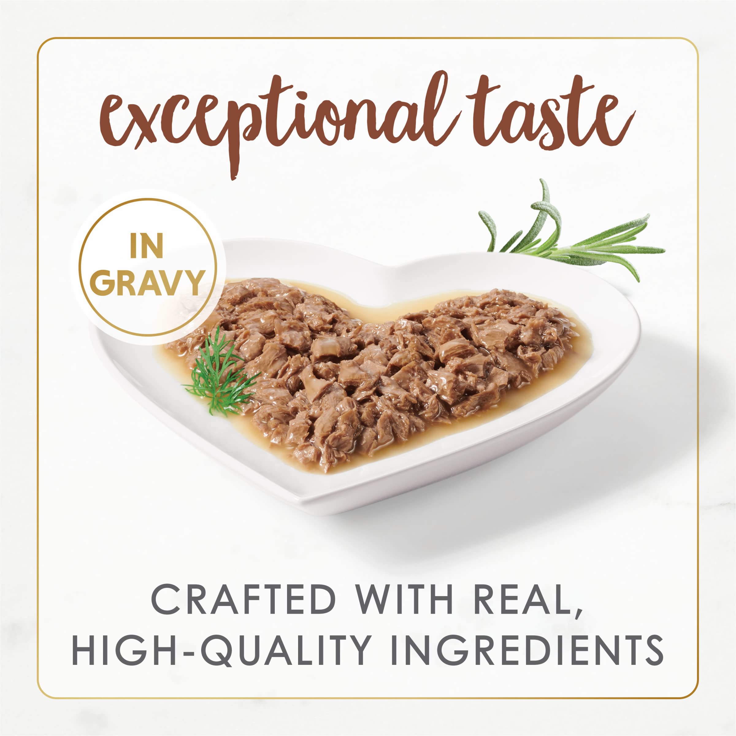 Ingrédients naturels au boeuf pour une alimentation équilibrée sans additifs.