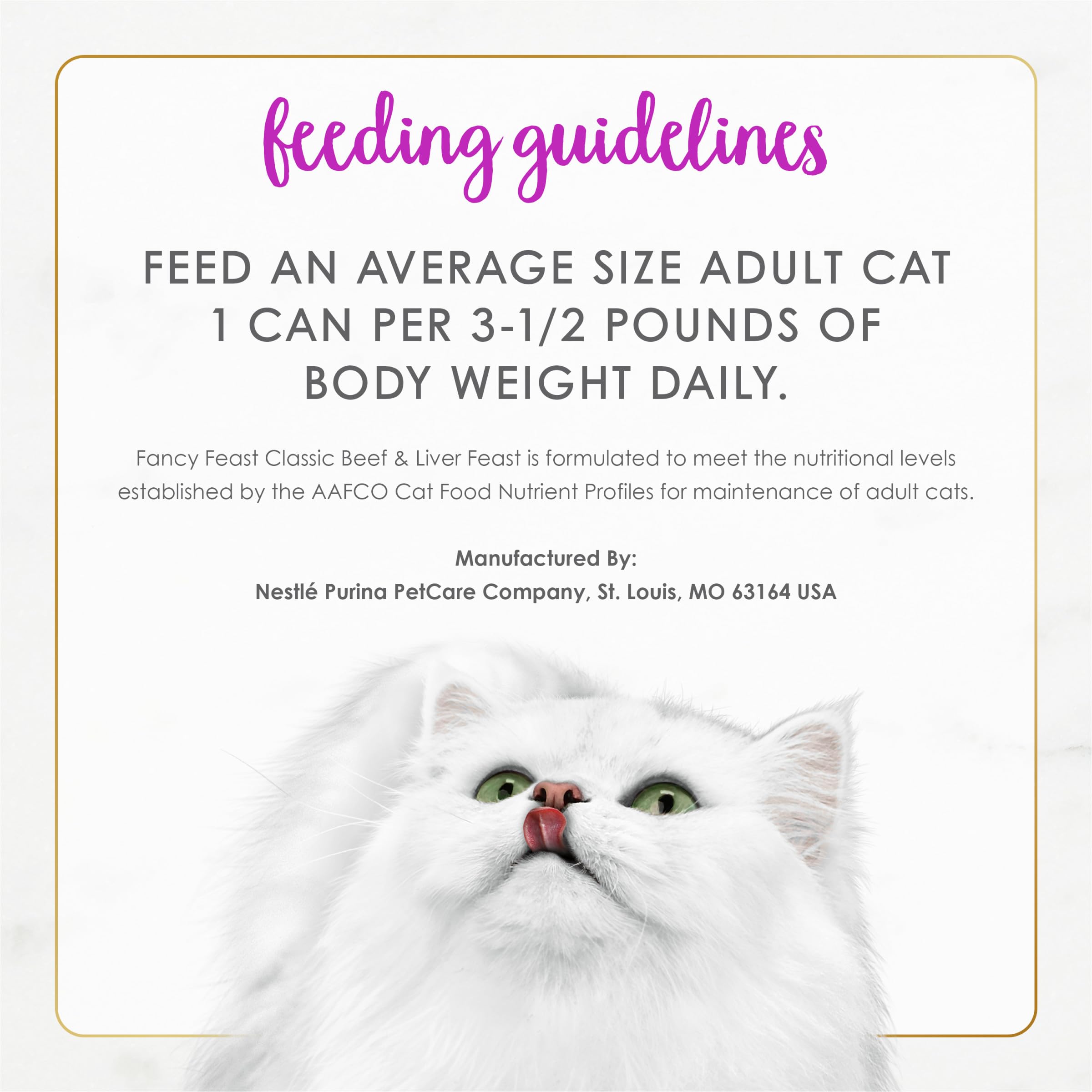Fancy Feast, pack de 24 latas, conveniencia para el día a día.