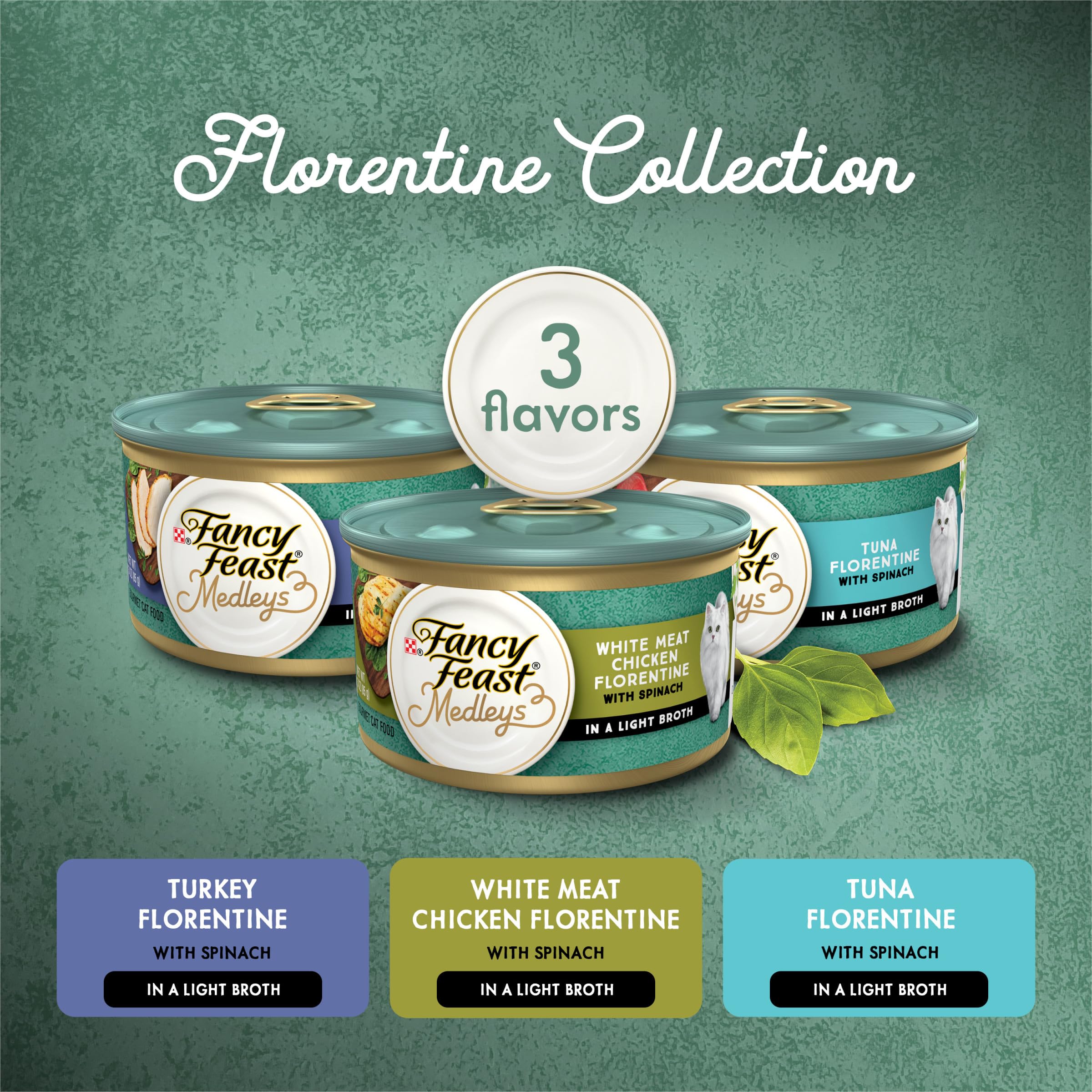 Fancy Feast Medleys Florentine Pavo: proteína sabrosa con verduras para variar la comida
