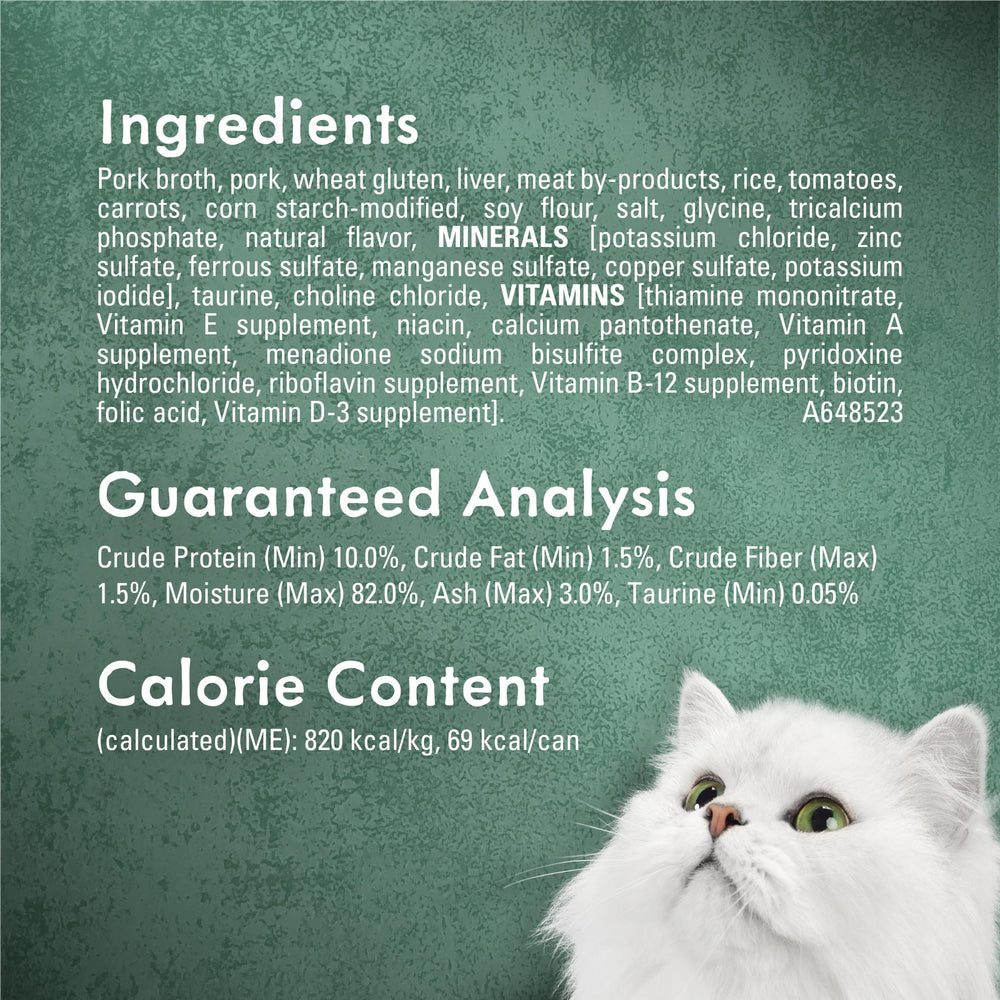 Fancy Feast Medleys jugo sabroso, añade humedad útil en cada porción.