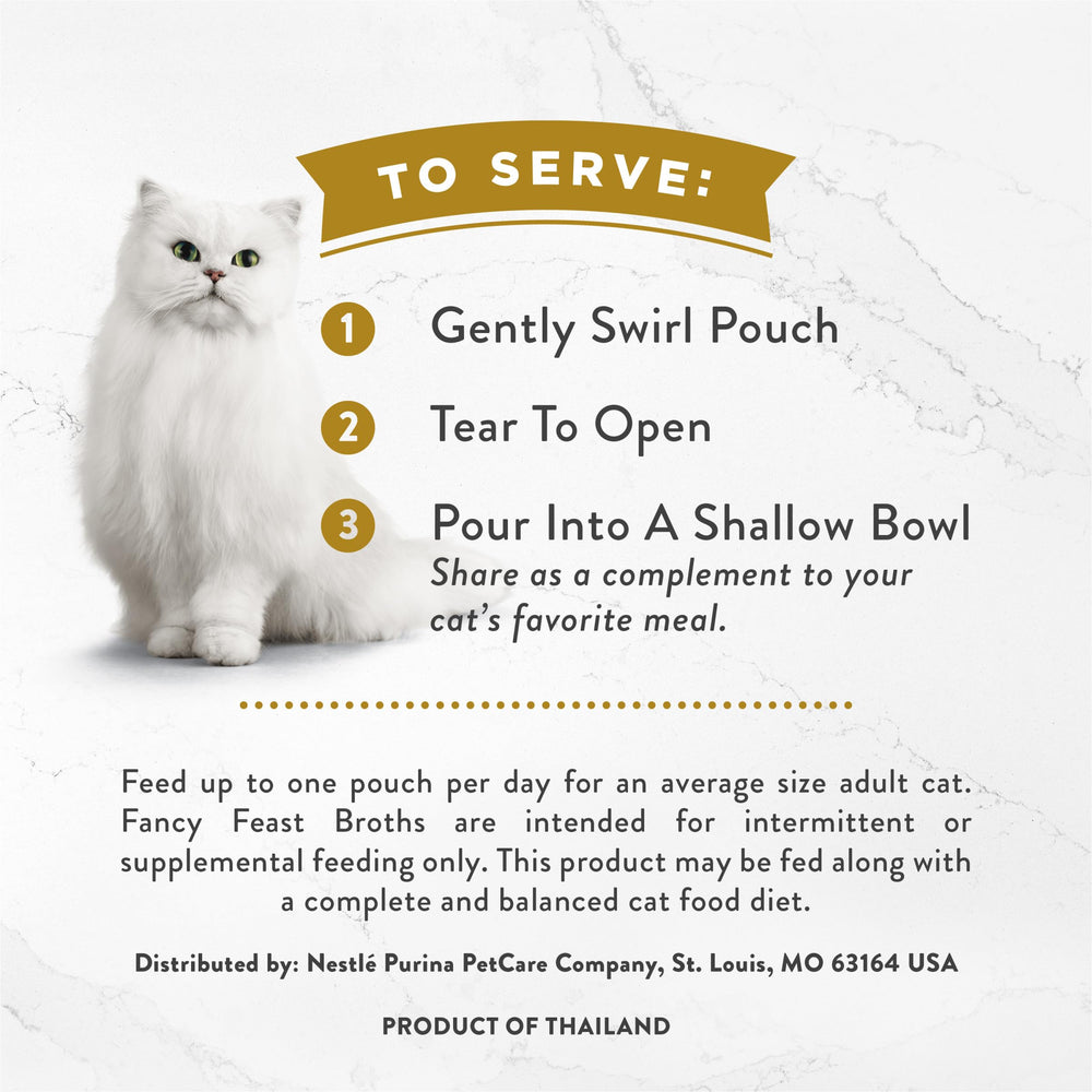 Fancy Feast Mezclar con comida humeda, fácil de servir como complemento.