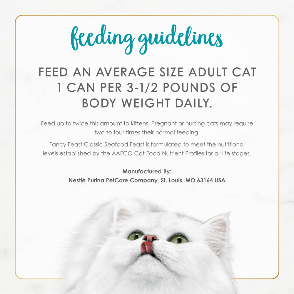 Fancy Feast nutrición completa en cada porción para una vida activa