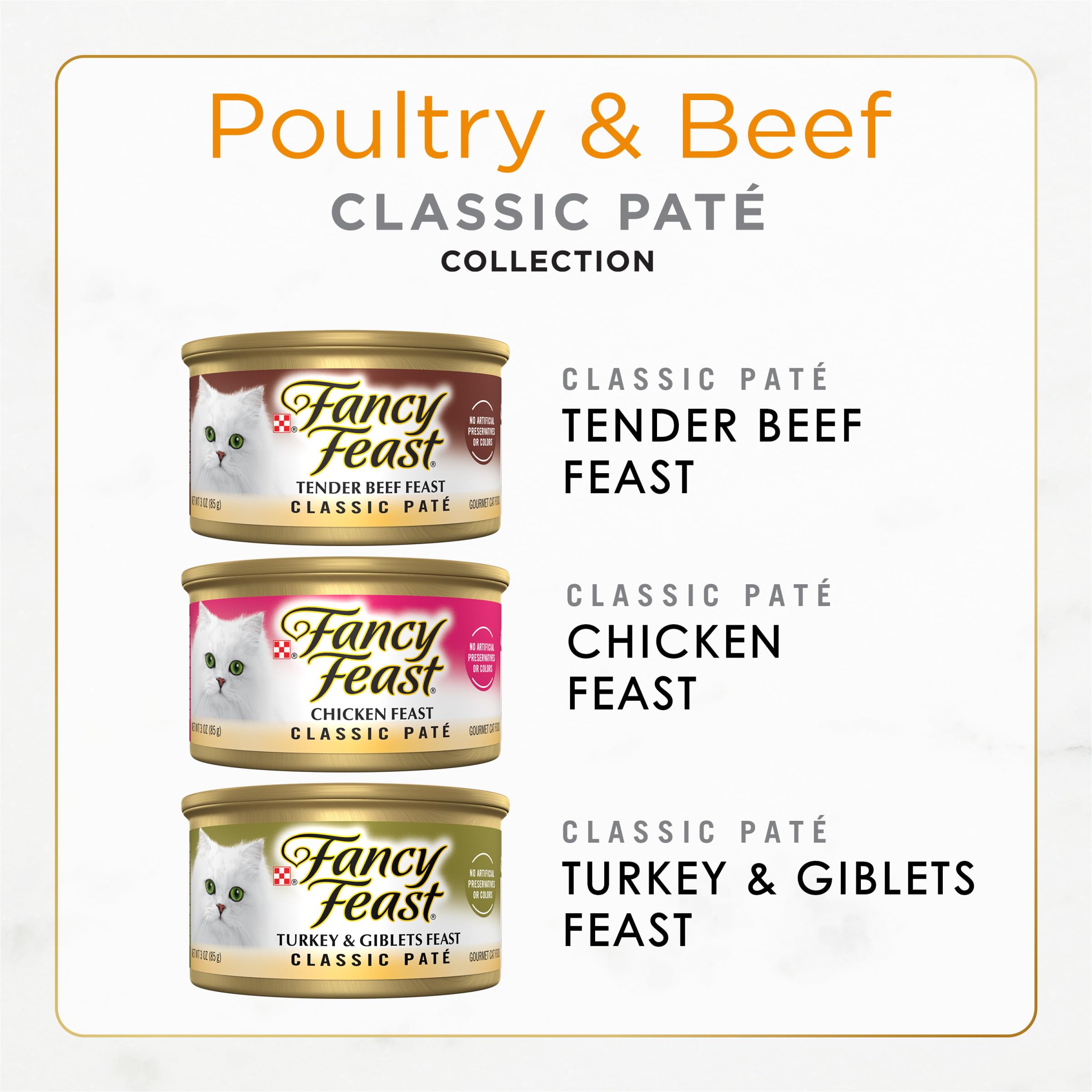 Paté Fancy Feast higado tierno y pollo, textura suave para paladares exigentes.