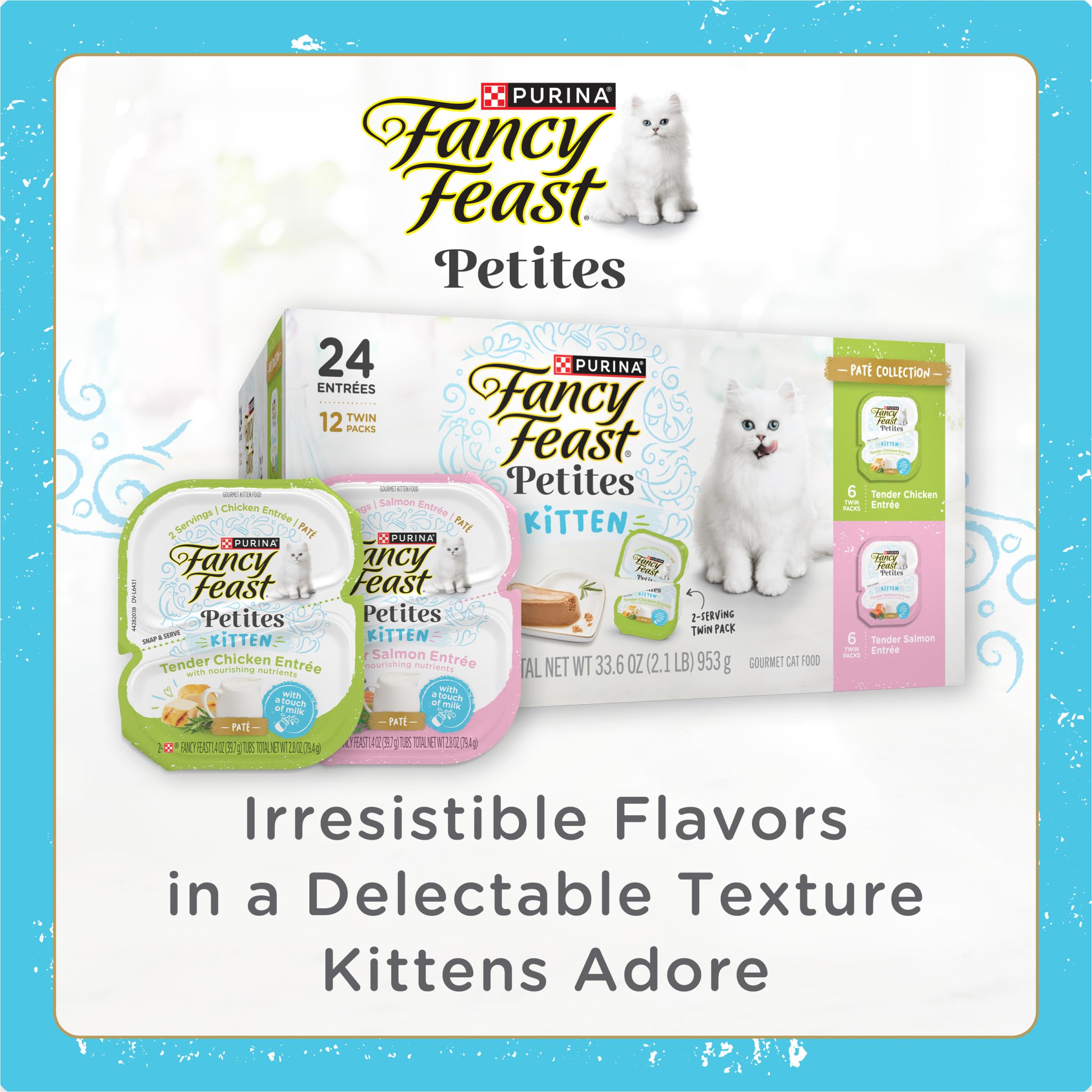 Fancy Feast Petites paté salmón, sabores reales para estimular el interés en cada bocado