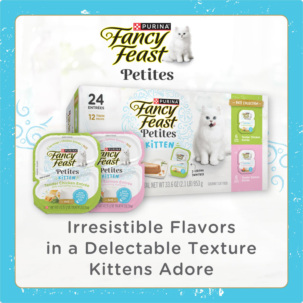 Fancy Feast Petites paté salmón, sabores reales para estimular el interés en cada bocado