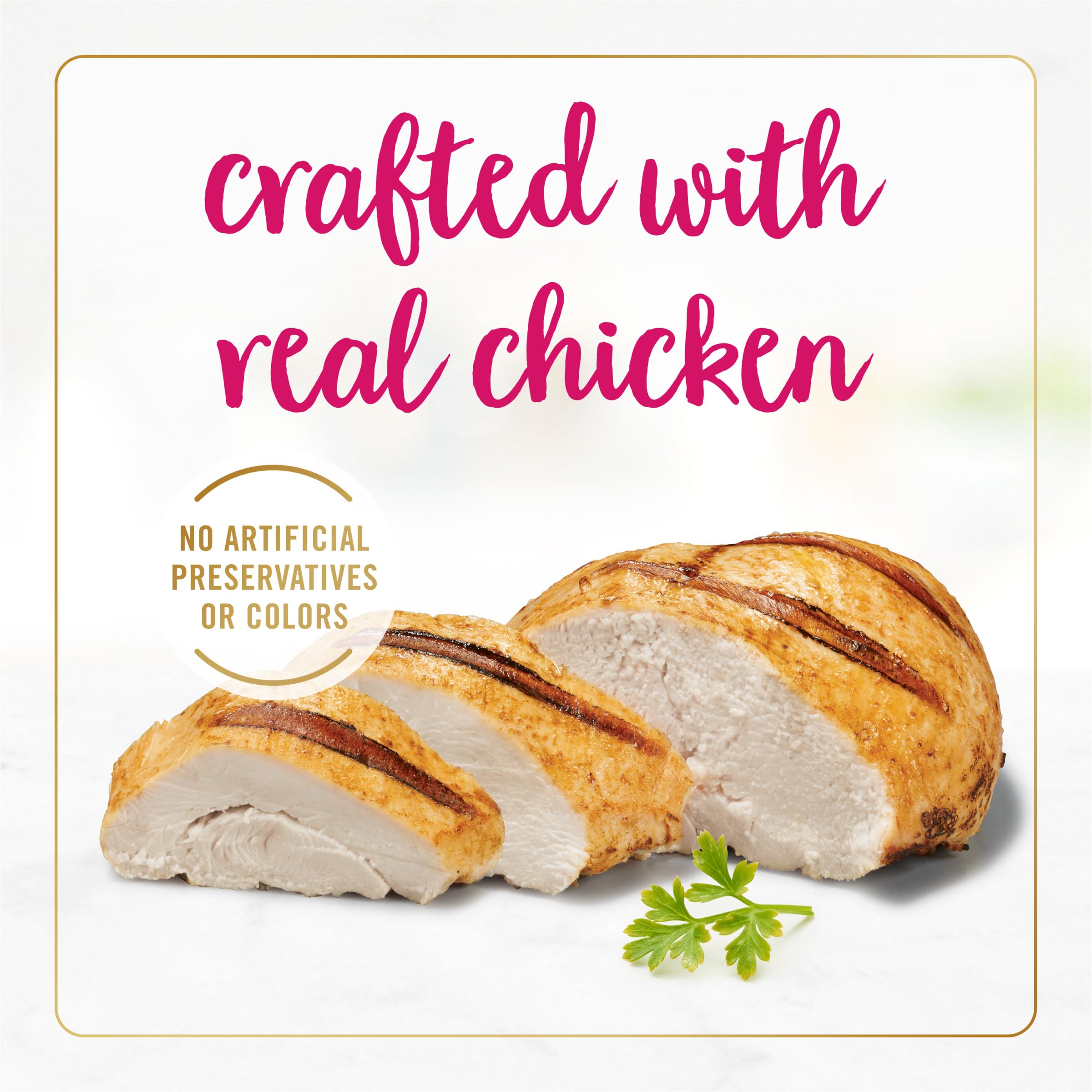 Fancy Feast: pollo real como ingrediente principal para sabor en cada bocado.
