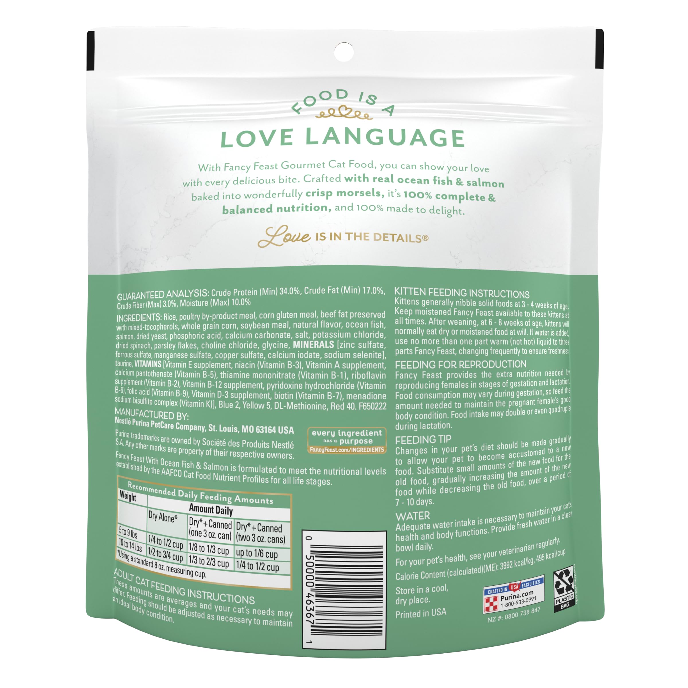 Fancy Feast Purina ingredientes de mar de calidad para gatos