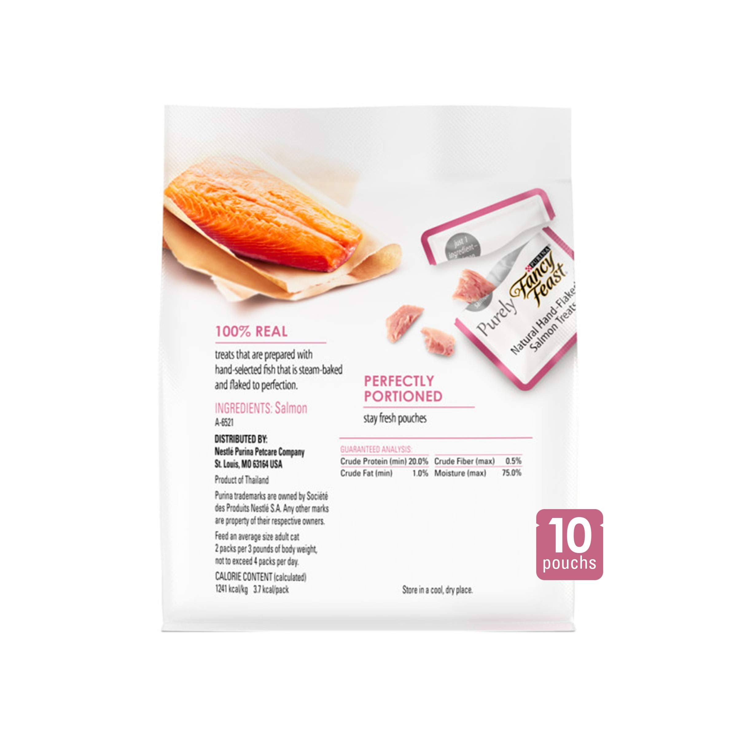 Fancy Feast salmón de calidad prima, ingrediente sencillo para mimos felinos.