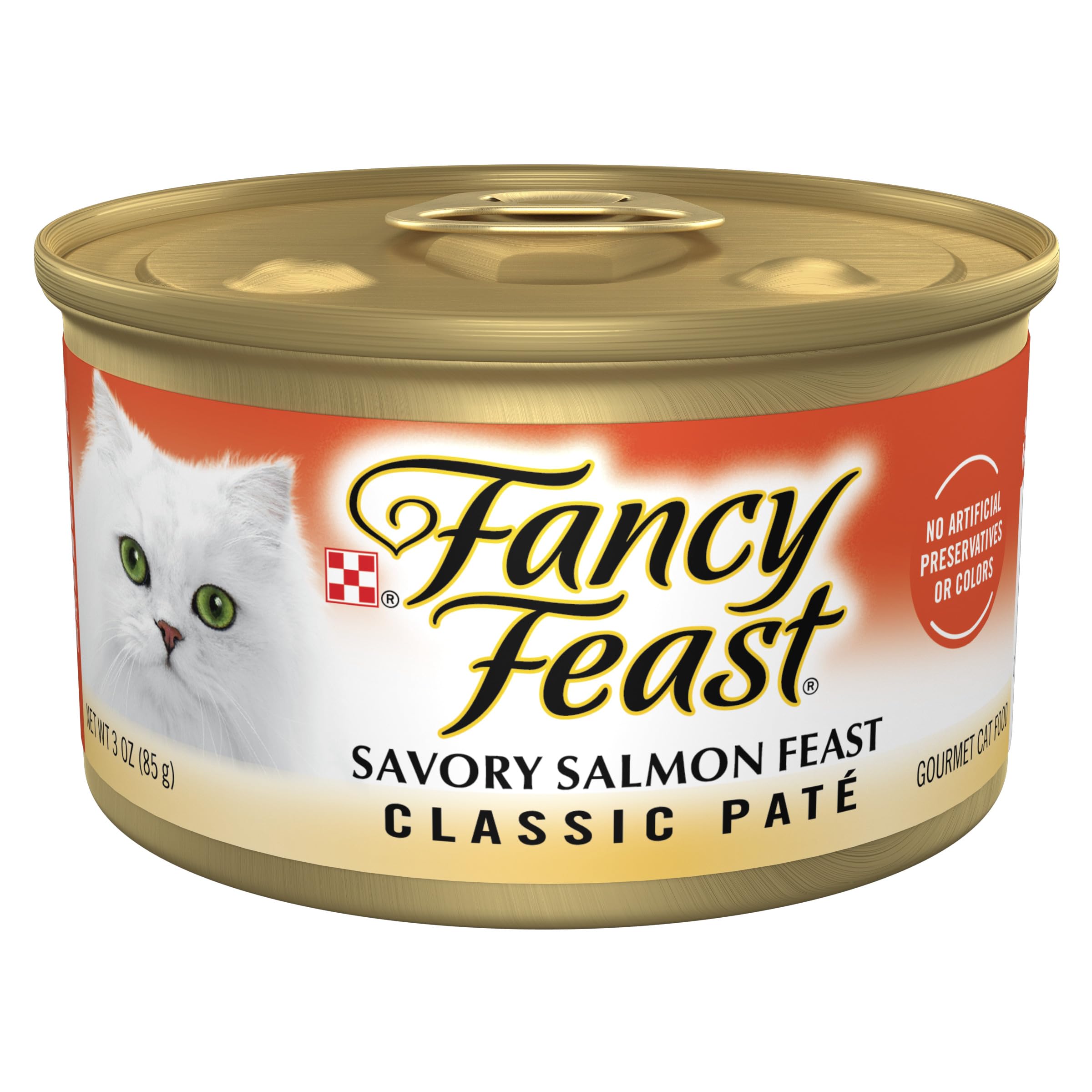 Purina Fancy Feast paté de salmón en lata de 3 oz, pack 24