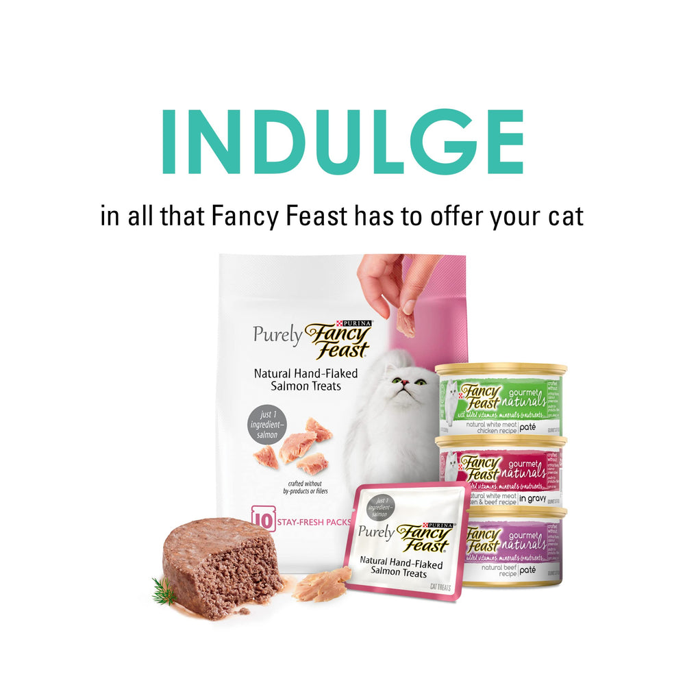 Bocado suave de Fancy Feast Savory Cravings para gatos sensibles
