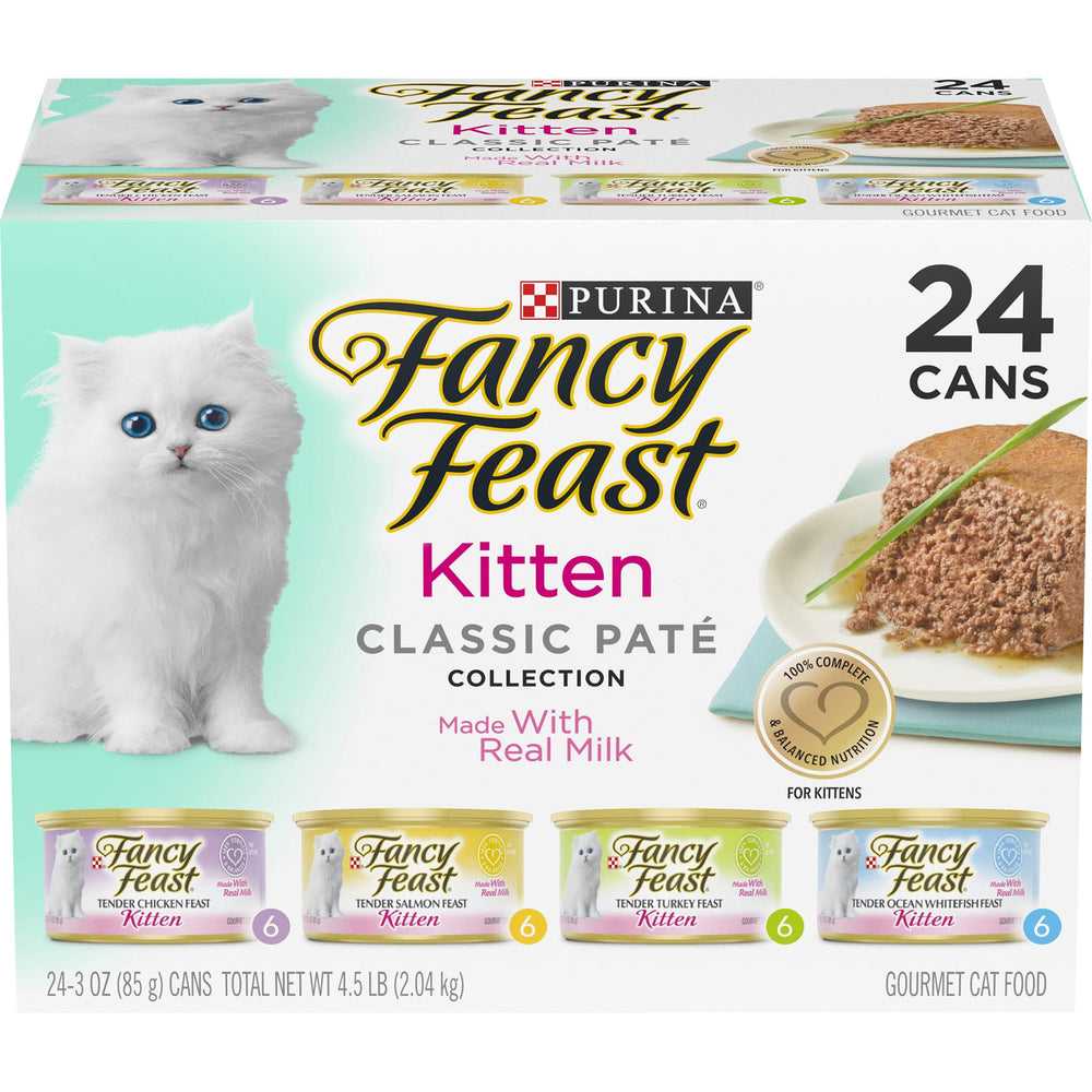 Fancy Feast Tender Feast Ocean Whitefish: plato húmedo para gatitos, sabroso y suave para comer