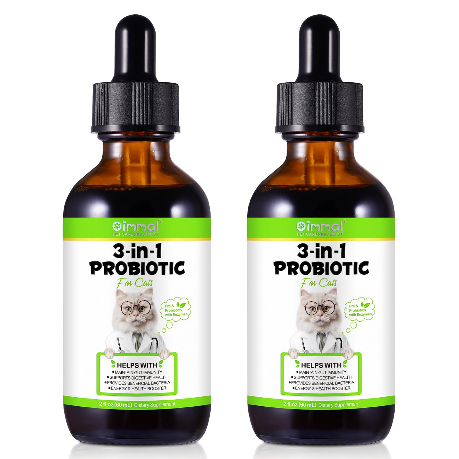 FANGCUN Probiotics para gatos: equilibrio digestivo diario.