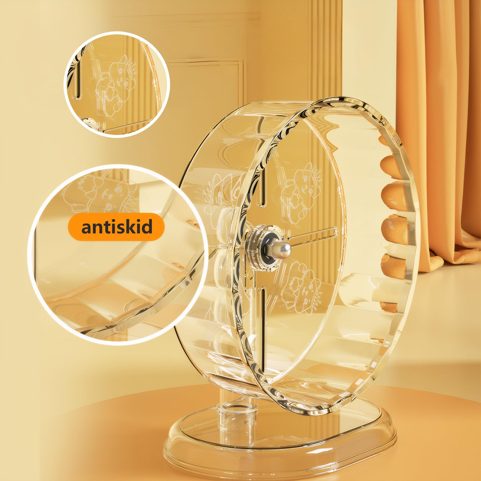 Diseño ideal para hámsters sirios, espacio cómodo para correr Fanlahmtasy